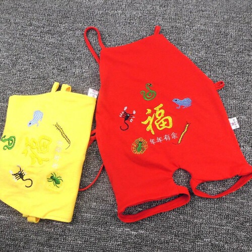 Baby belly band with legs, suitable for spring and summer, thin embroidered leg belly band for newborns, five-ply cotton for babies, cotton belly band for independent standing