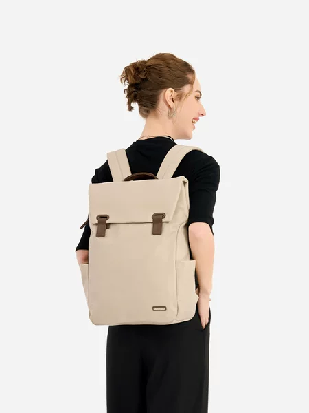 Shouldcat Backpack Simple Commuter Backpack Women's New School Bag Large Capacity 14inch Laptop