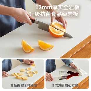 Log-Style Retractable Slate Nafu Island Table Living Room Home Small Apartment Storage Island Table Dining Table