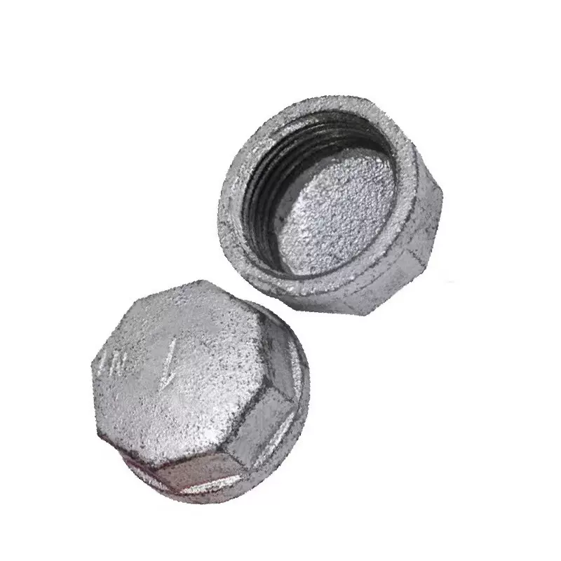 加工定制4分6分1寸2寸50管帽封头内丝堵头 消防水暖配件玛钢管帽