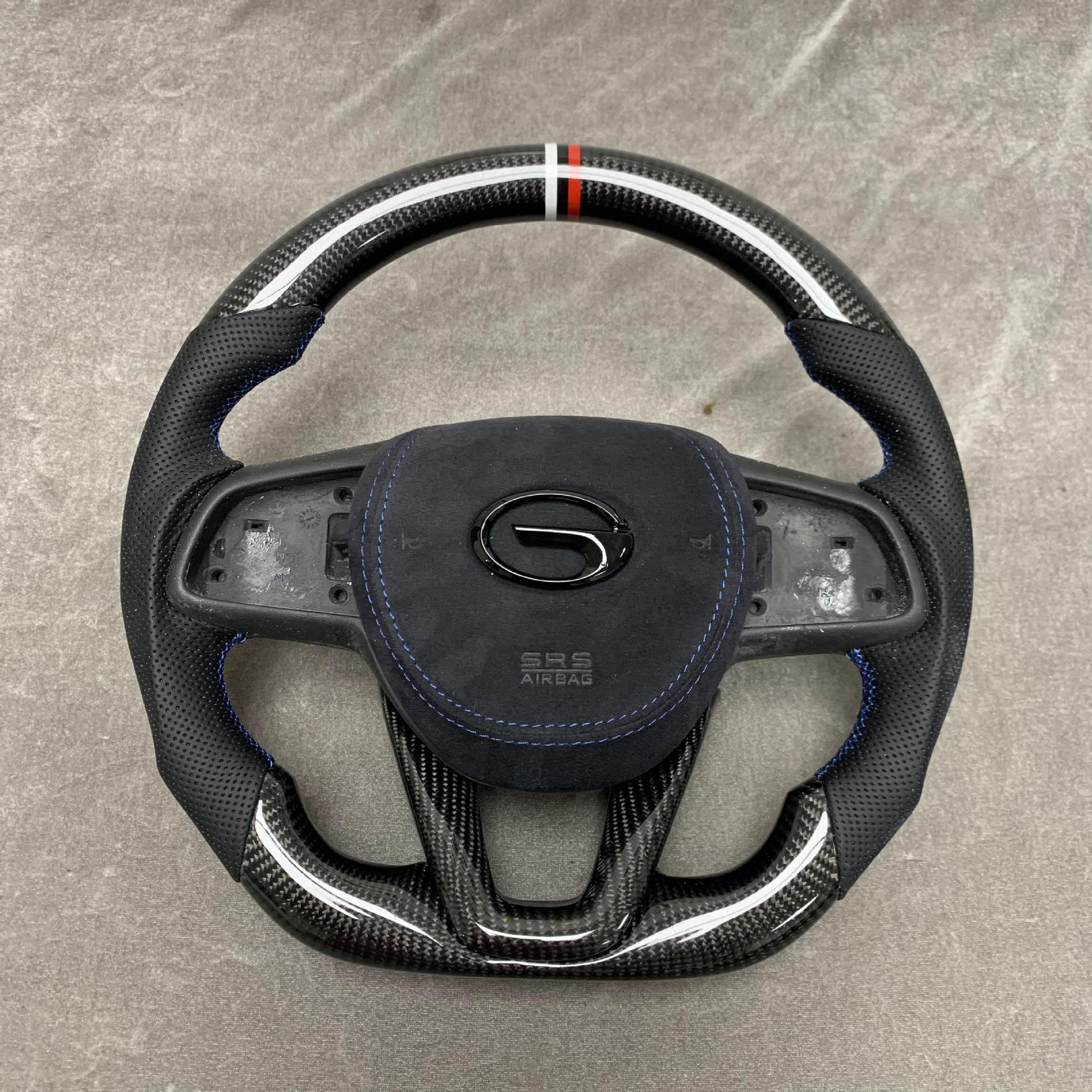Manufacturer-Customized Carbon Fiber Steering Wheel Processing Suitable for Trumpchi E8/Trumpchi M8/Trumpchi M6/Trumpchi Gs8 Emkoo