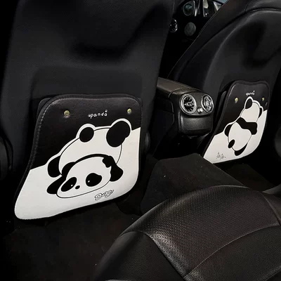 Chair back anti-kick pad for Women Cute Cartoon Panda - back-view-panda-lying-panda