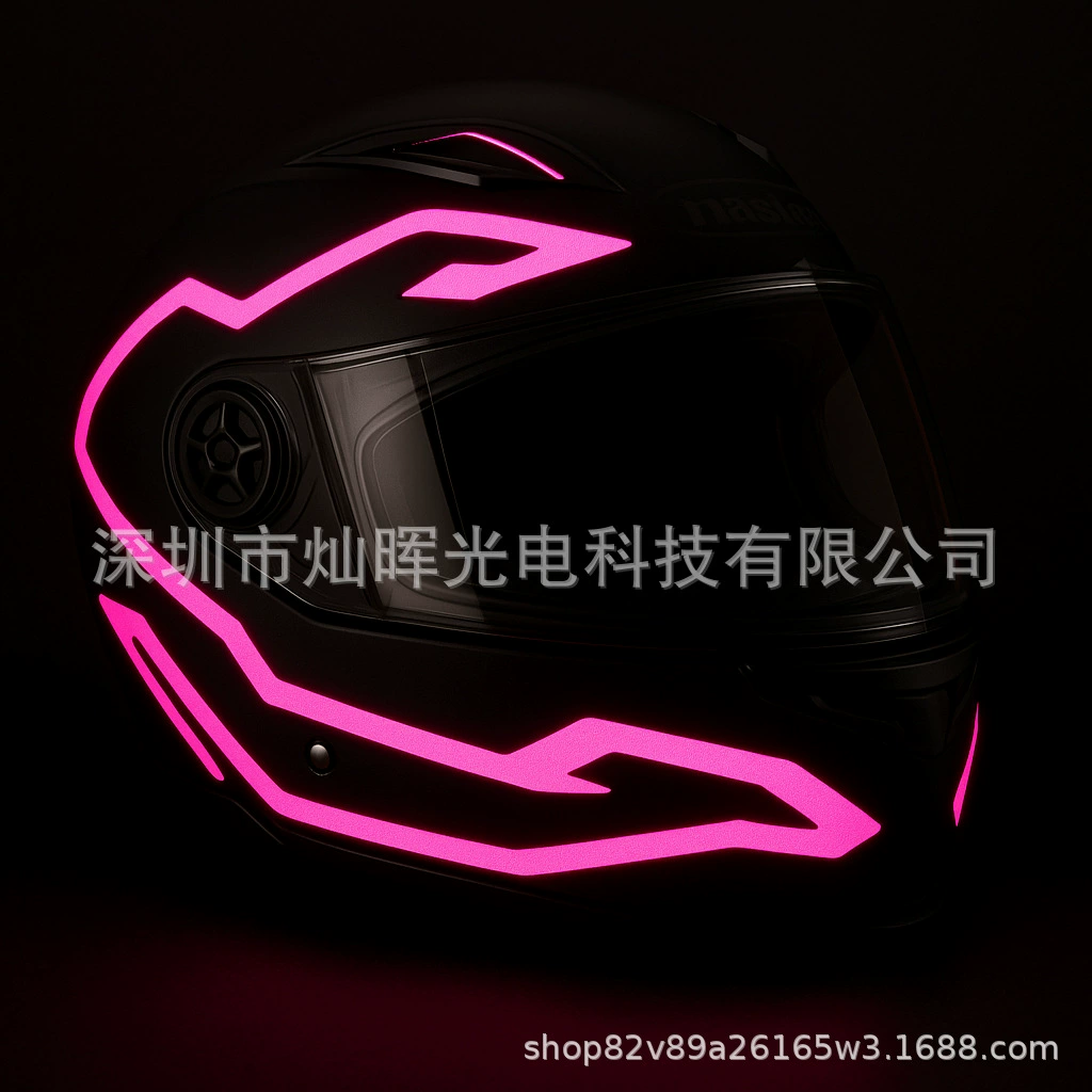 Светящаяся полоса для мотоцикла, светящаяся полоса для шлема, EL, холодный свет, светящаяся полоса для шлема, уличная светящаяся полоса EL, декоративная световая полоса