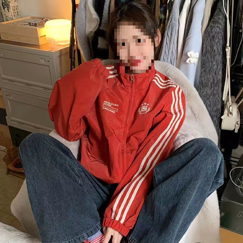 短款复古防风冲锋衣男女情侣款潮牌宽松休闲夹克外套潮|undefined
