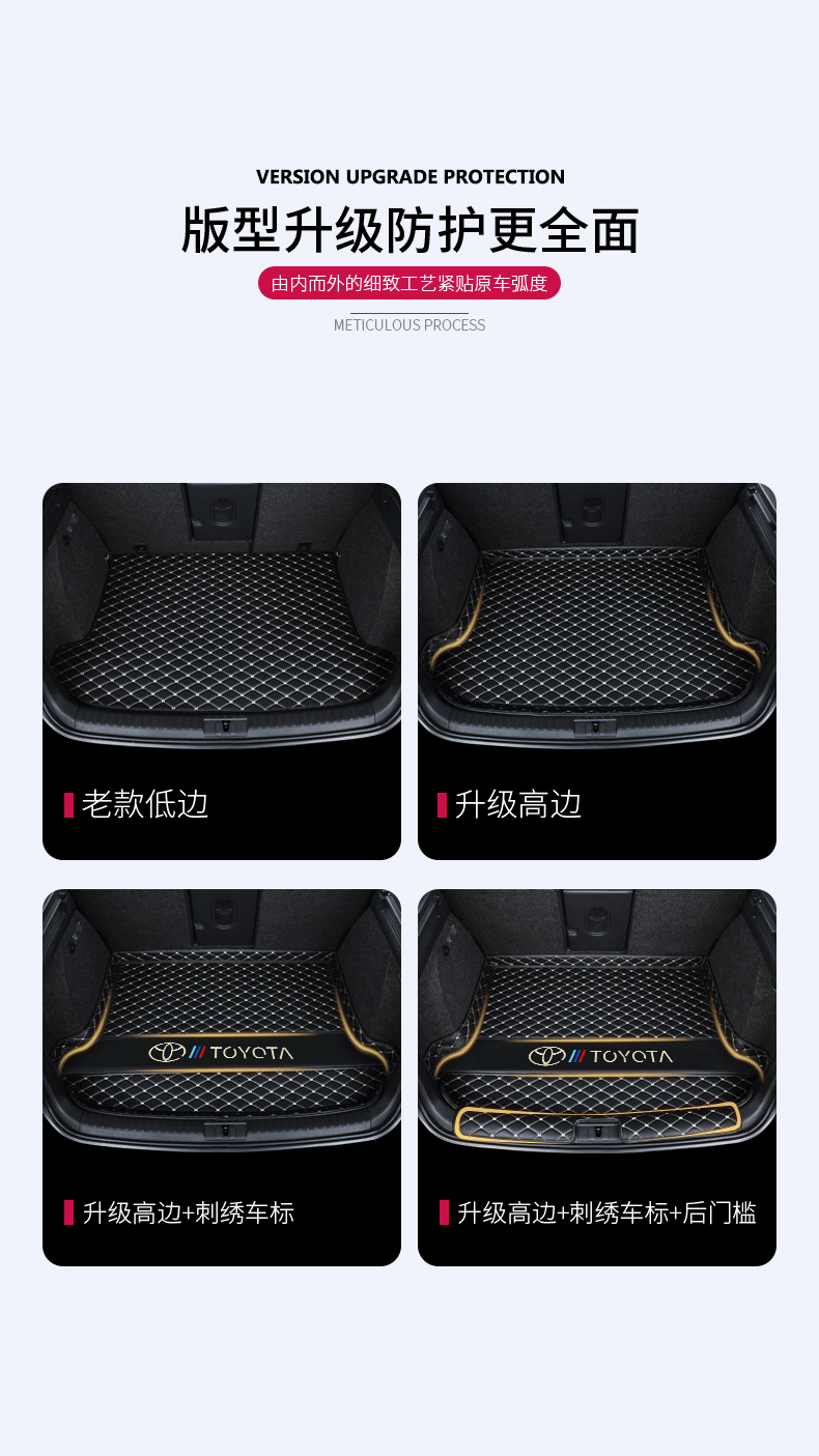 Specially Used for Toyota Corolla Ralink Camry RAV4 Fenglanda Weilanda Car Trunk Mat Tail Box Mat