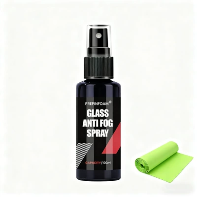 Transparent and Long-Lasting Cross-Border – Automotive glass defogging agent - p109-100mlglasses-cloth