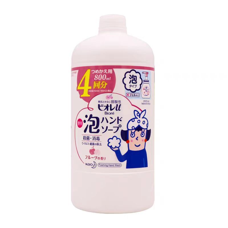 日本正規輸入品 花王 こども用手指消毒剤 本体 240ml + 交換用 700ml 細かい泡で汚れを落とす|undefined