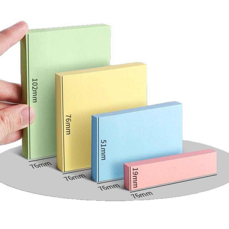 Postcard de oficina para estudiantes de escuela primaria de alto valor de visor papel de nota de color pequeña tira de papel de etiqueta adhesiva pegatina