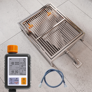 Stainless Steel Dog Toilet Automatically Cleans through the Sewer to Prevent Stepping on Feces for Medium and Large Dogs Pet Urine Potty for Small Dogs