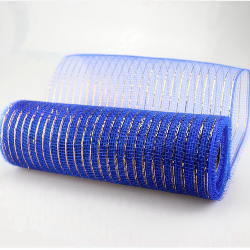 Flor neta Amazon Navidad cinta malla plástico múltiple oro pantalla de seda Halloween Pascua 26cm * 10 yardas