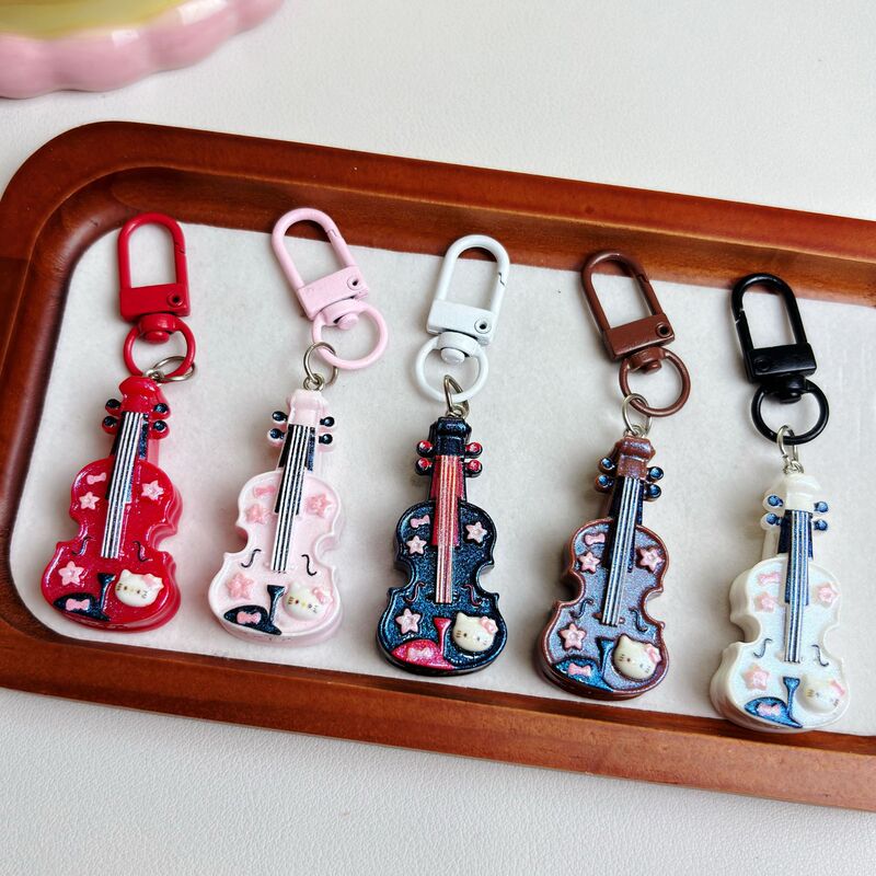 Fashionable Cat Violin Cute Pendant Student Couple Gift Creative Keychain Gift Bag Pendant Fashionable Cat Violin Cute Pendant Student Couple Gift Creative Keychain Gift Bag Pendant