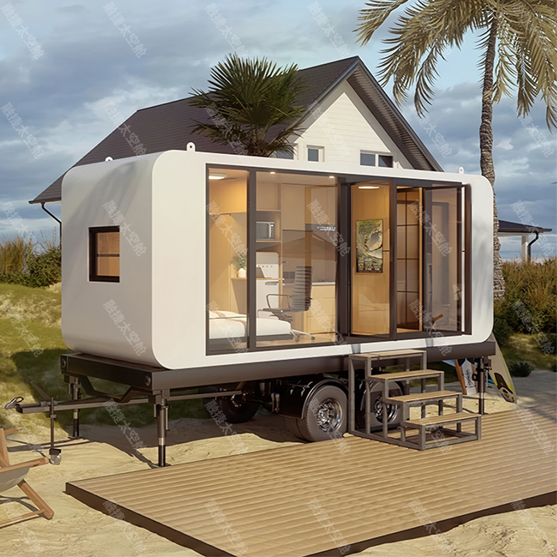 Rongjie Space Capsula Mobile Room Hogar al aire libre B & B Camping Star Room Apple Cabina 10 metros cuadrados Oficina móvil