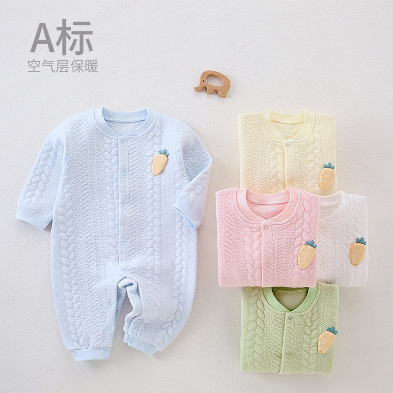 [Capa de aire] mono de bebé a ropa de bebé recién nacido deshuesada de algodón de primavera y otoño