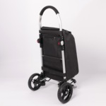 厂家直铝合金拉杆式手拉车便携拉杆折叠推车通用大容量老人买菜车