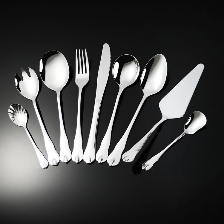 Stainless Steel Cutlery Knife, Fork, Spoon, Western-Style Tableware, Dessert Spoon, Steak Knife, Hotel Set, Children's Fruit Fork, Mirror Finish