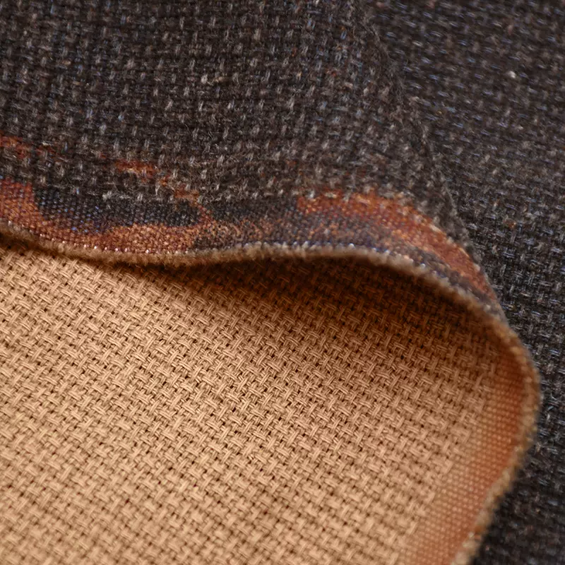 纯天然植物染 苎麻棉 香云纱工艺 面料 秋冬厚款贵气大衣 上衣