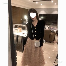 2025秋季新款流行穿搭一整套女网红时尚减龄套装上衣半身裙两件套