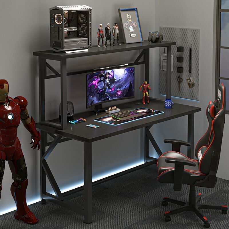 Gaming table and chair home set, bedroom gaming desk, simple desktop table, office desk, study desk, rental house computer desk Gaming table and chair home set, bedroom gaming desk, simple desktop table, office desk, study desk, rental house computer desk