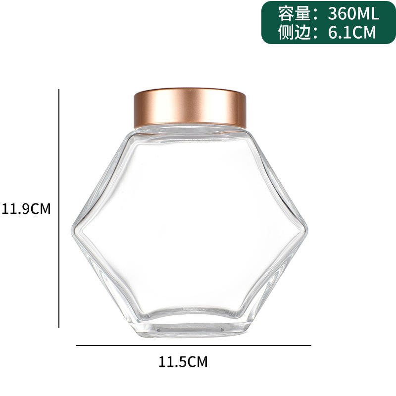 ハニーグラス瓶、密封包装、1斤入り、1.0kg個の蜂蜜瓶、秋梨ペースト空瓶、蓋付き、漏れ防止蜂蜜瓶|undefined