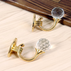 2F窗簾掛鈎綁帶一對歐式窗簾掛鈎牆鈎側裝窗簾配家用 固定簡約現