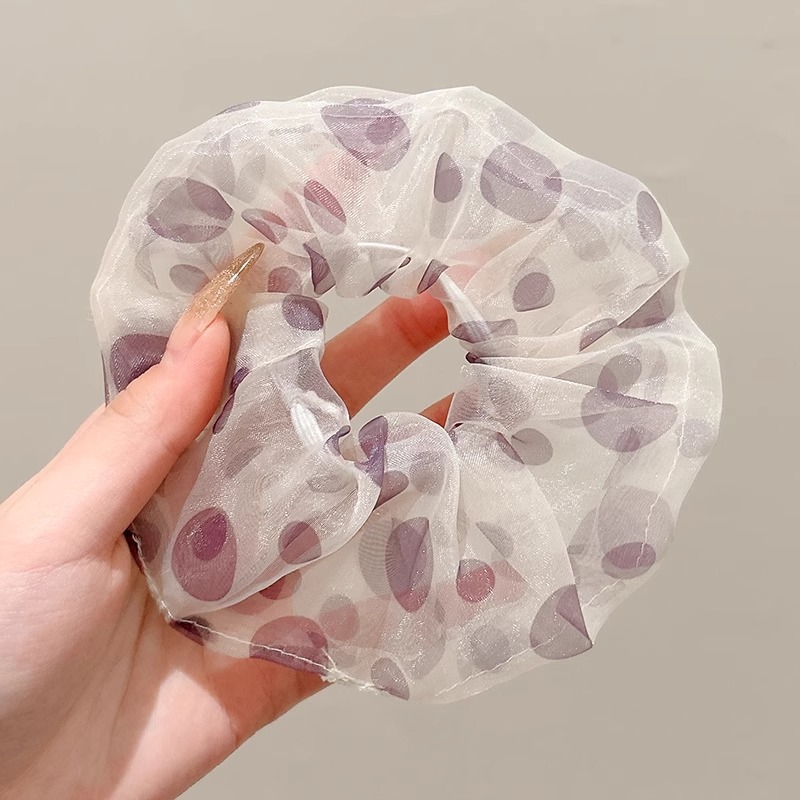 Arco de mariposa encaje intestino anillo de cabello de niña estilo pastoral de alto nivel flor de cabello cuerda de cabello bufandas cuadradas cuerda