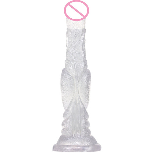 Eggless Horse Dick Large Simulated Transparent Penis Big Mac Female Dildo Sexy Alien SM Horse Whip Cross-border