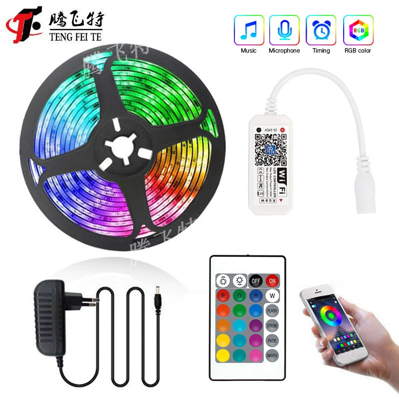 Набор LED ленты 5050RGB 12V умная 24 клавиши WiFi музыка световая полоса 18 светов 30 светов красочное декоративное атмосферное освещение