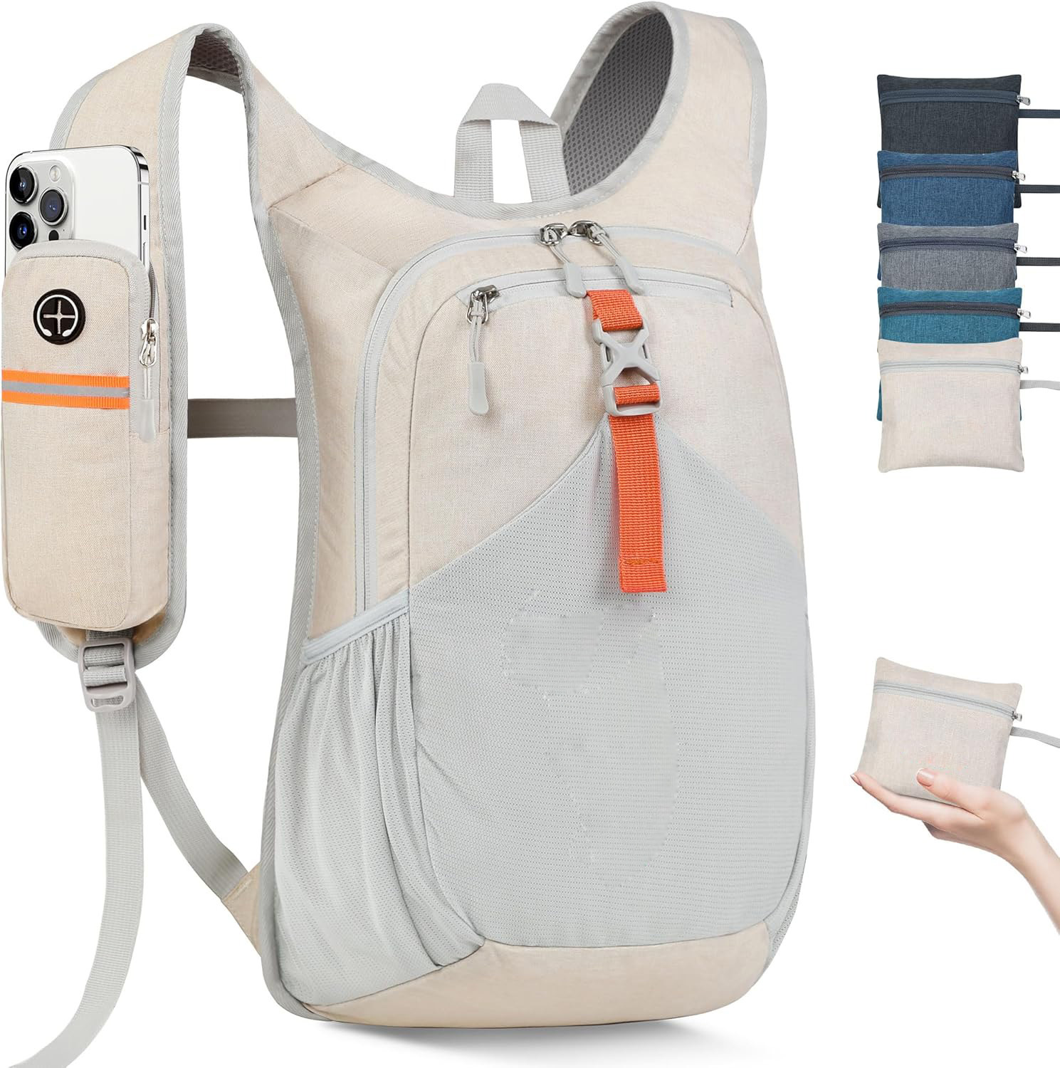 Small hiking backpack for men and women, foldable, ultra-light hiking backpack for travel and camping