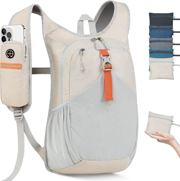 Small hiking backpack for men and women, foldable, ultra-light hiking backpack for travel and camping
