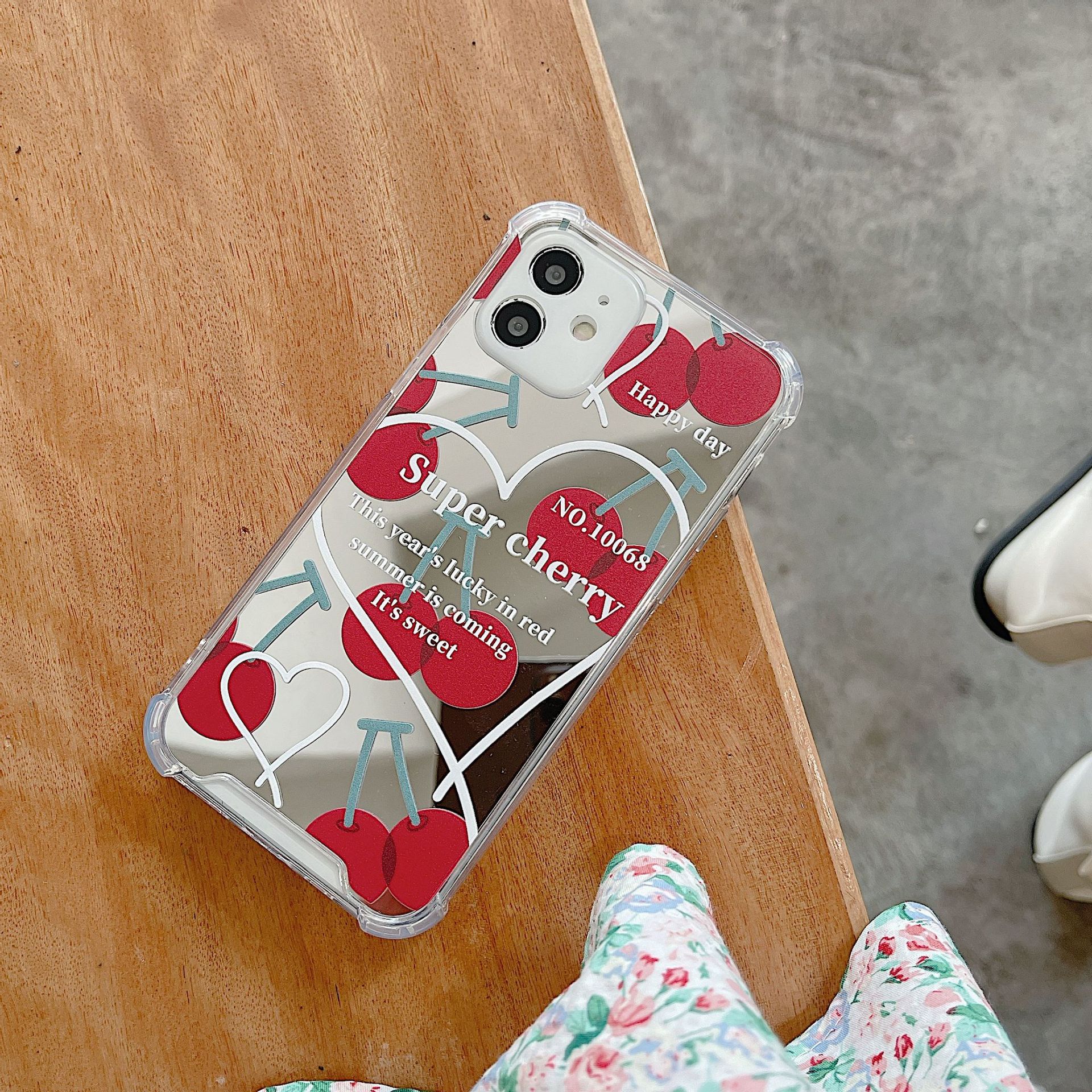40g Weight Huawei, Xiaomi, iPhone Applicable Brands Phone Cases Classification tpu Material Cherry Pattern Sweet, Simple Style Style Painted Craft Tpu Cherry Painted Sweet Simple Style Phone Cases Phone Accessories 8