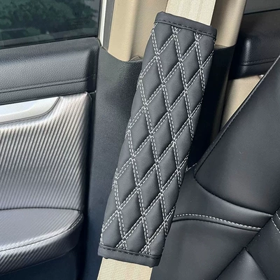 Shoulder Pads, Leather Comfortable Breathable | Seat belt shoulder pad