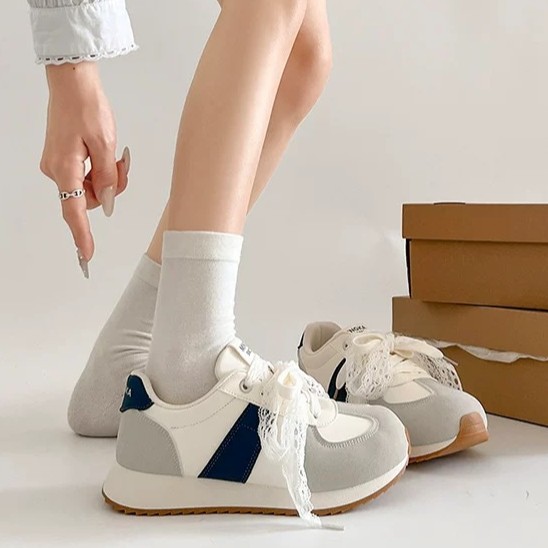 2025 nuevo otoño gran hermoso ballet zapatos deportivos casuales de mujer con suela gruesa cabeza redonda no zapatos Gump
