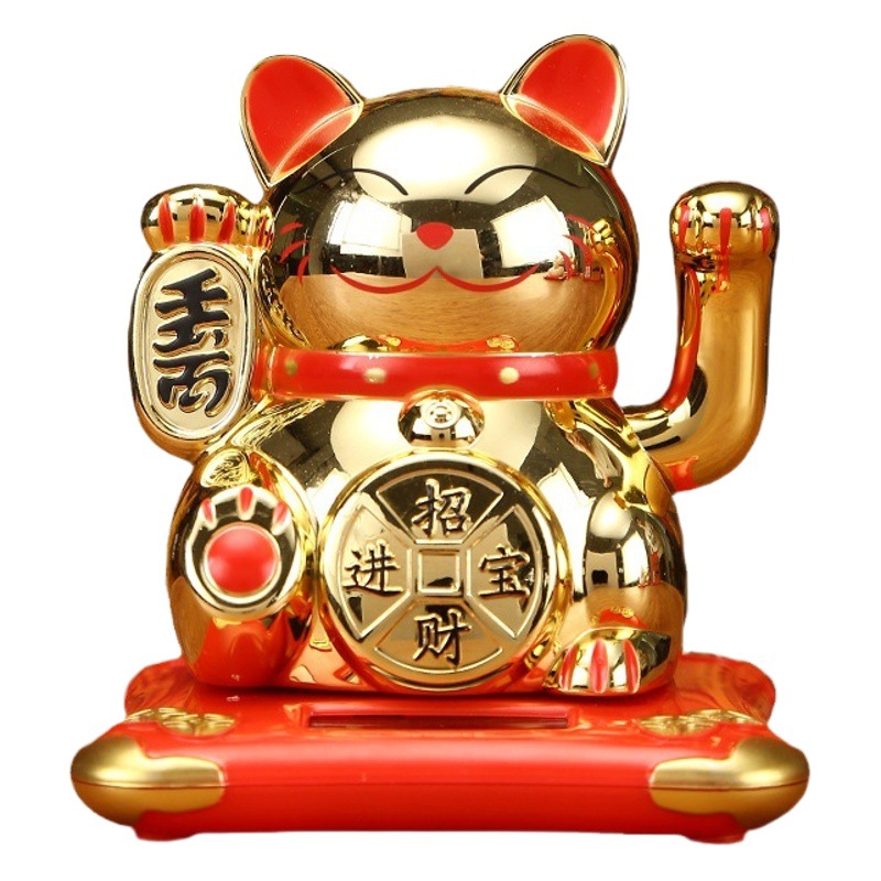Entrega de una sola pieza energía solar sacudiendo la mano gato afortunado accesorios de Coche Oficina escritorio salón tienda apertura decoración regalo