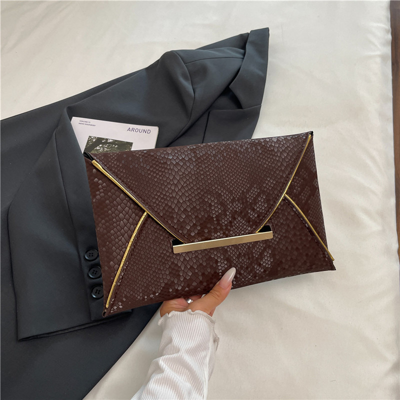 Elegant Evening Clutch Bag For Women Solid Colour Envelope Style_voghion.com