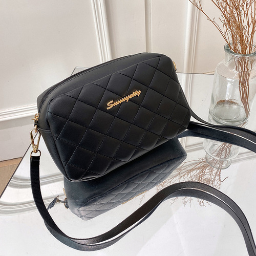 Embroidered Camera Bag 2025 Ladies Bag Christmas New Single Shoulder Bag Checkered Crossbody Bag Fashion Handbag for Women