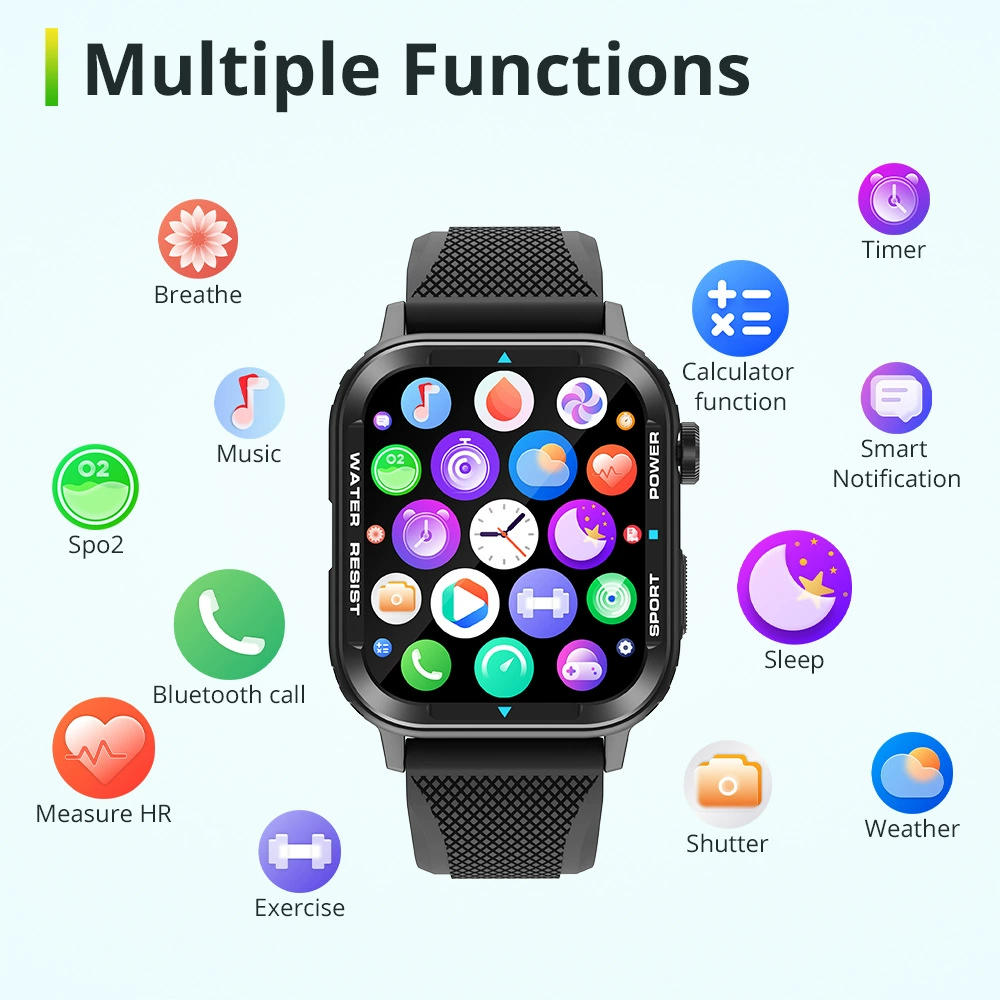Умные часы (Colmi) M41, 1,9-дюймовый экран 240×280, Bluetooth-звонок, мужские носимые устройства