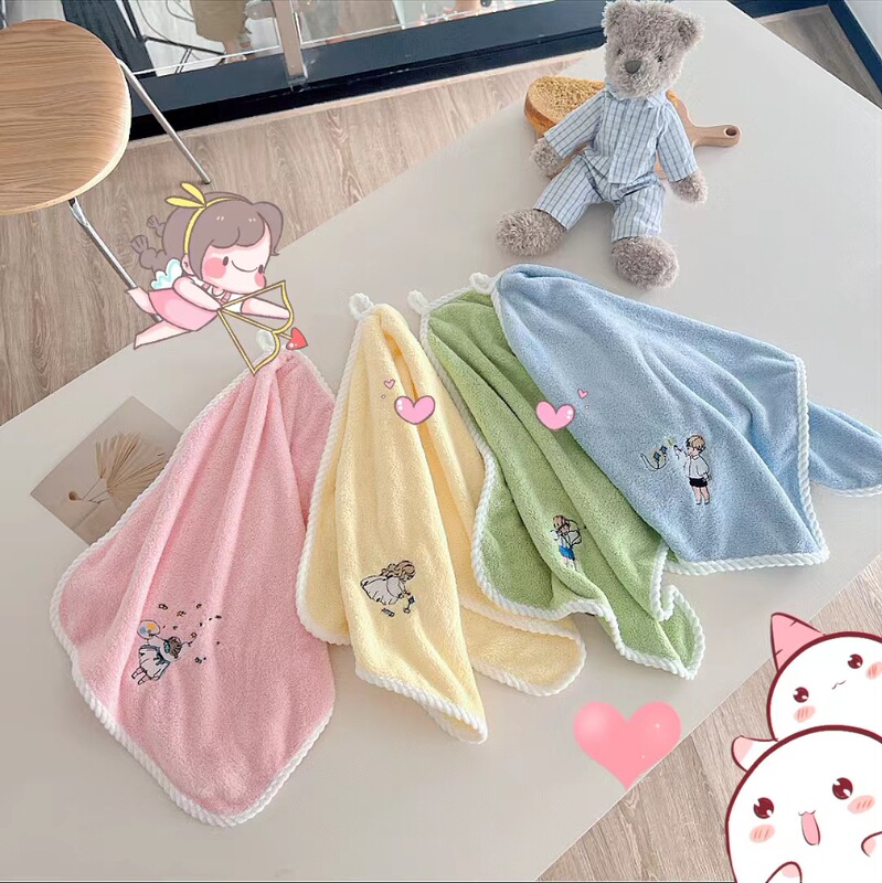 Cross-border ins style special edition green plum bamboo horse series fairy tale towel bath towel you are my little milk dog series thickened Cross-border ins style special edition green plum bamboo horse series fairy tale towel bath towel you are my little milk dog series thickened