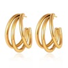 Universal earrings, 2024 years, simple and elegant design, internet celebrity