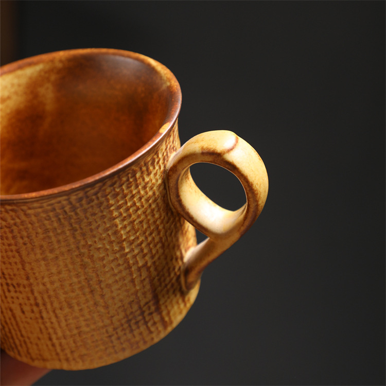 Italian Espresso Ceramic Mug And Saucer Set For Afternoon Tea_voghion.com