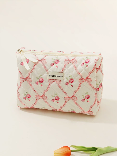 With bow, fuchsia