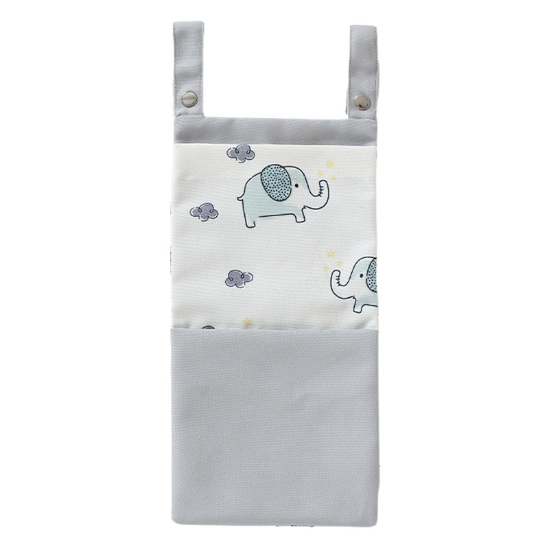 Cuna de almacenamiento de cabecera bolsa colgante bolsa de almacenamiento de pañales bolsa de almacenamiento de cabecera cochecito multifuncional bolsa colgante estante de almacenamiento