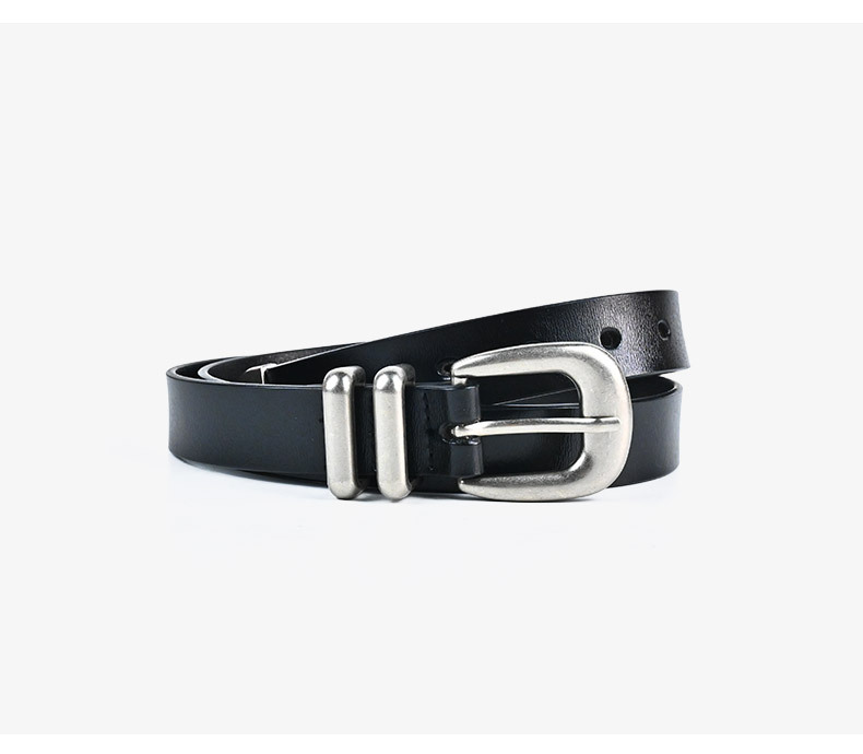 Nouvelle ceinture en cuir pour femme à haute texture, nouvelle ceinture en arc de triomphe pour femme avec boucle à aiguille et ceinture en cuir polyvalente pour femme avec peau de vache_voghion.com