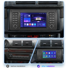 Cross border 7-inch suitable for BMW E39 Android large screen navigation interconnection MP5 reverse image car navigation system