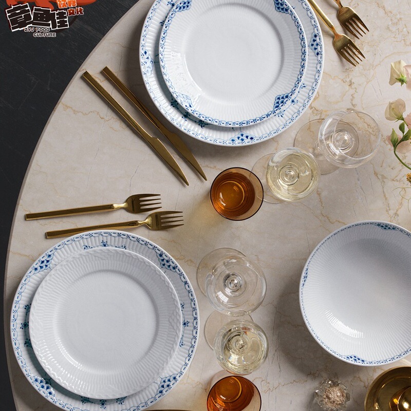 Copenhagen, Denmark Princess Blue Hand-Painted Porcelain Tableware Set Coffee Cups Bowls Plates Teapot Home Y*