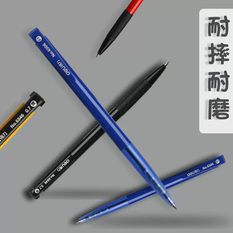 Blue old-fashioned ballpoint pen, rollerball pen