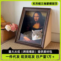 Кошачье гнездо Моны Лизы Кошачий захват треугольник 4d трехмерный кошачий дом четыре сезона универсальные игрушки для кошек