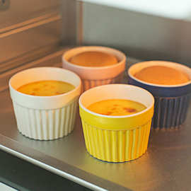 W6RT陶瓷布丁碗家用烘焙烤箱空气炸锅舒芙蕾甜品小烤碗蒸蛋杯