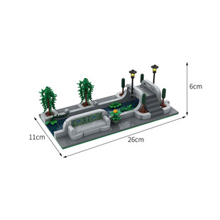 Moc: C7481 Modular Canal 425 Particle Number Decorative Collectibles