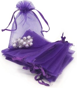 Wholesale Cosmetic Organza Bag Perfume Bottle Pearl Yarn Mesh Bag Black Solid Color Beam Yarn Bag with Fixed LOGO