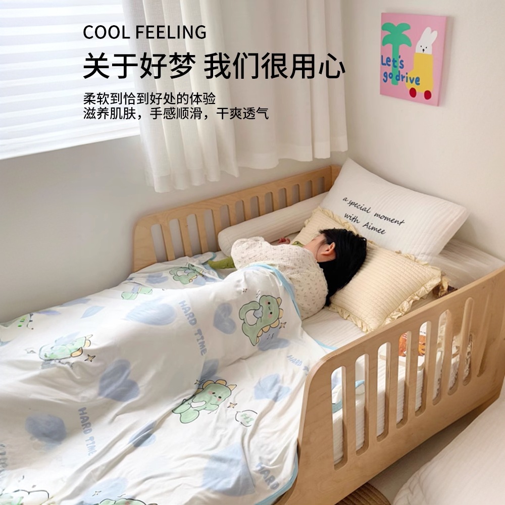 Un tipo de edredón de toalla para bebés y niños, manta de sofá de algodón, manta de siesta, manta de aire acondicionado para estudiantes de primaria, cama